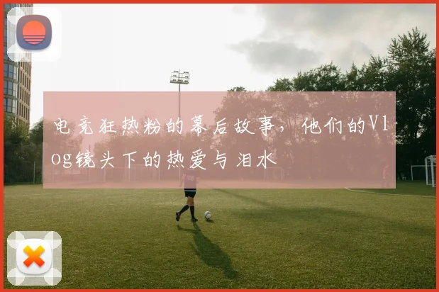 电竞狂热粉的幕后故事，他们的Vlog镜头下的热爱与泪水